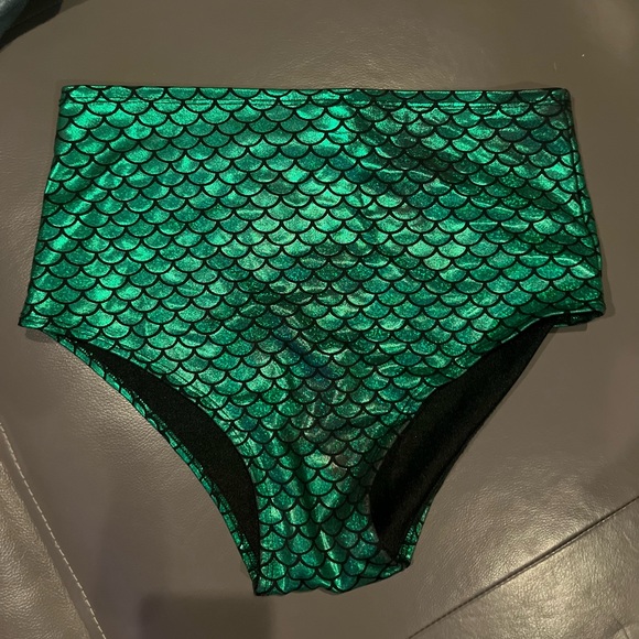 High waisted biker spandex shorts for raves and festivals - multicolored - Picture 3 of 5